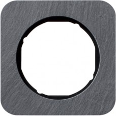 Рамка Berker 1Х антрацит/черный, сланець, R.1 (10112384)