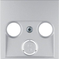 Накладка для антенной розетки 2/3 отверстия, алюминий B.х (12031404)