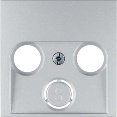 Накладка для антенной розетки 2/3 отверстия, алюминий B.х (12031404)