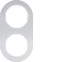 Рамка Berker 2Х алюміній/підлога.білизна, R. Classic (10122074)