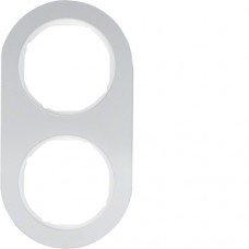 Рамка Berker 2Х алюміній/підлога.білизна, R. Classic (10122074)