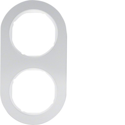 Рамка Berker 2Х алюміній/підлога.білизна, R. Classic (10122074)