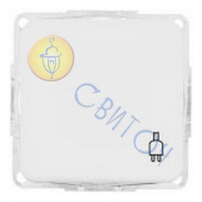 13001304 Розетка з з/к з кришкою біла REGINA, 16А/230В