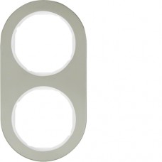 Рамка Berker 2Х нержавіюча сталь/підлога.білизна, R. Classic (10122014)