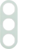 Рамка Berker 3Х скло/підлога.білизна, R. Classic (10132009)