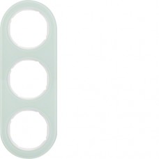 Рамка Berker 3Х стекло/пол.белизна, R.Classic (10132009)