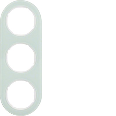 Рамка Berker 3Х стекло/пол.белизна, R.Classic (10132009)