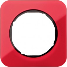 Рамка Berker 1Х красный прозрачный/черный, акрил, R.1 (10112344)