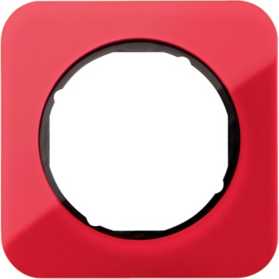 Рамка Berker 1Х красный прозрачный/черный, акрил, R.1 (10112344)