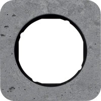 Рамка Berker 1Х сірий/чорний, бетон, R. 1 (10112374)