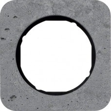 Рамка Berker 1Х сірий/чорний, бетон, R. 1 (10112374)