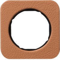 Рамка Berker 1Х коричневий/чорний, шкіра, R. 1 (10112364)