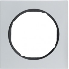 Рамка Berker 1Х алюміній/чорний, R. 3 (10112284)