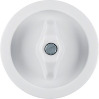 Центр.панель Berker вимикача з ручкою. пластик. стать. білизна. 1930/GLASSERIE (1647)