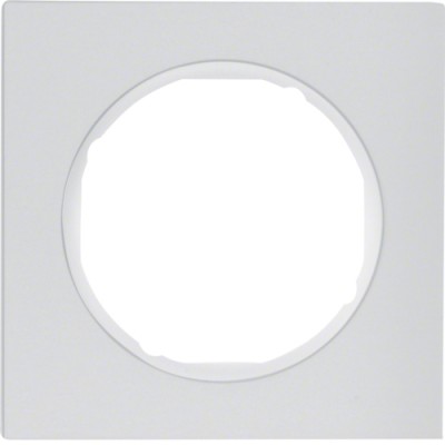 Рамка Berker 1Х алюміній/підлога.білизна, R. 3 (10112274)