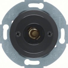 Нажимка кнопка Berker и свет.сигнал Е10 с накладкой, черная, 2А/250В 1930/GLASSERIE (510401)