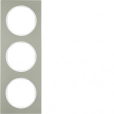 Рамка Berker 3Х нержавіюча сталь/підлога.білизна, R. 3 (10132214)