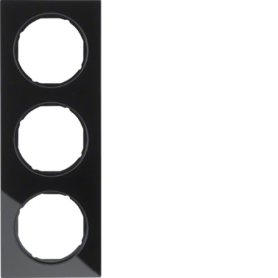 Рамка Berker 3Х стекло/черный, R.3 (10132216)