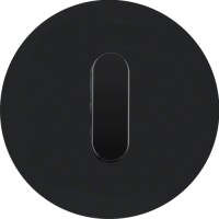 Центральна панель выключателя с ручкой Berker, пластик, черная, R.Classic (1001204500)