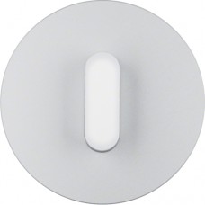 Центральна панель выключателя с ручкой Berker, алюминий/пол.белизна, R.Classic (1001207400)