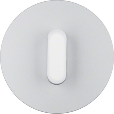 Центральна панель вимикача з ручкою Berker, алюміній/підлога.білизна, R. Classic (1001207400)