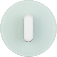 Центральна панель вимикача з ручкою Berker, скло/підлога.білизна, R. Classic (1001208300)