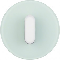 Центральна панель выключателя с ручкой Berker, стекло/пол.белизна, R.Classic (1001208300)