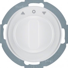 Переключатель Berker 2-пол. поворотный для жалюзи, 10А/230В, пол.белизна, R.Classic (38122089)