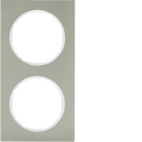 Рамка Berker 2Х нержавіюча сталь/підлога.білизна, R. 3 (10122214)