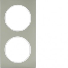 Рамка Berker 2Х нержавіюча сталь/підлога.білизна, R. 3 (10122214)