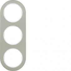 Рамка Berker 3Х нержавіюча сталь/підлога.білизна, R. Classic (10132014)