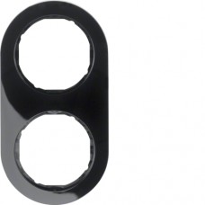 Рамка Berker 2Х пластик/чорна, R. Classic (10122045)