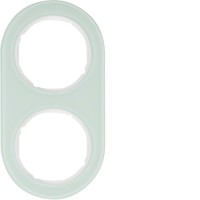 Рамка Berker 2Х стекло/пол.белизна, R.Classic (10122009)