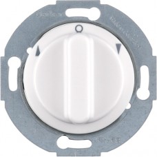 Вимикач Berker поворотного для жалюзі, 1-пол., стать.білизна, 10А/250В 1930/GLASSERIE (3811)