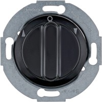 Вимикач Berker поворотного для жалюзі, 2-пол., чорний, 10А/250В 1930/GLASSERIE (381201)