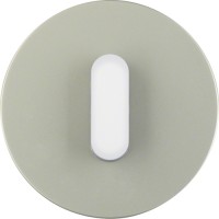 Центральна панель выключателя с ручкой Berker, нержавеющая сталь/пол.белизна, R.Classic (1001201400)