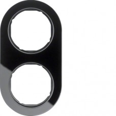 Рамка Berker 2Х скло/чорний, R. Classic (10122016)