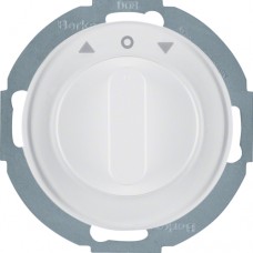 Переключатель Berker 1-пол. поворотный для жалюзи, 10А/230В, пол.белизна, R.Classic (38112089)