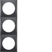 Рамка Berker 3Х антрацит матовая, INTEGRO (918192515)