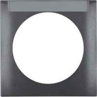 Рамка Berker 1Х с полем д/надписи, антрацит матовая, INTEGRO (918032505)
