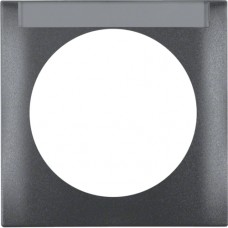 Рамка Berker 1Х з полем д/надпису, антрацит матова, INTEGRO (918032505)