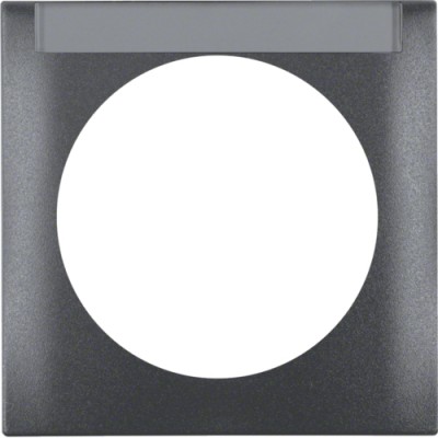 Рамка Berker 1Х з полем д/надпису, антрацит матова, INTEGRO (918032505)