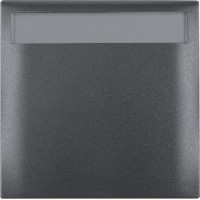 Рамка Berker 1Х з кришкою з полем д/надпису, антрацит матова, INTEGRO (919882505)