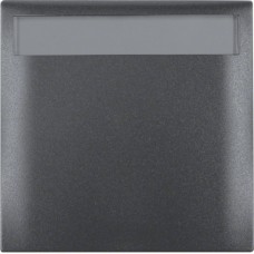 Рамка Berker 1Х з кришкою з полем д/надпису, антрацит матова, INTEGRO (919882505)