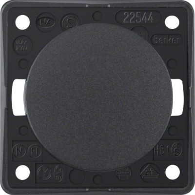 Вимикач Berker хрестовій, антрацит матовий, 16АХ/250В, INTEGRO (936572505)