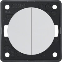 Вимикач Berker 2-клавішний, підлогу.білизна, 16АХ/250В, INTEGRO (936552509)