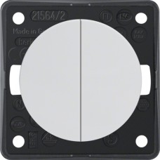 Вимикач Berker 2-клавішний, підлогу.білизна, 16АХ/250В, INTEGRO (936552509)