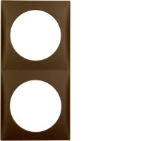 Рамка Berker 2Х КОРИЧНЕВАЯя матовая, INTEGRO (918262511)