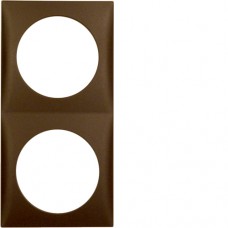 Рамка Berker 2Х КОРИЧНЕВАЯя матовая, INTEGRO (918262511)
