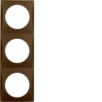 Рамка Berker 3Х КОРИЧНЕВАЯя матова, INTEGRO (918192511)
